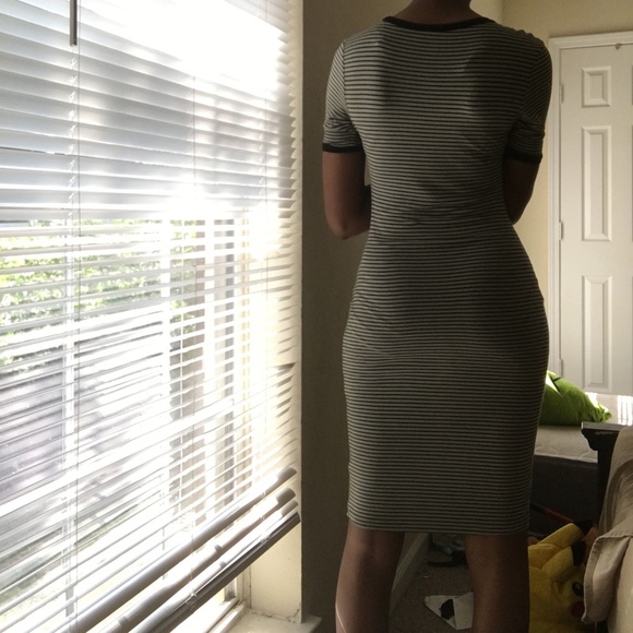 Striped Bodycon Dress - Picture 2 of 3